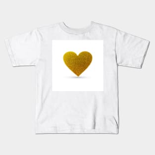 gold heart Kids T-Shirt